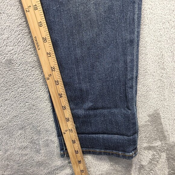 KUT from the Kloth Jeans Womens 2 Blue Catherine Boyfriend Distressed Stretch - Picture 12 of 14